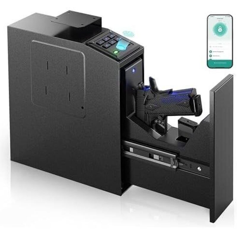 Secure Your Firearms with Our Biometric Wall-Mounted Gun Safe - 76% OFF