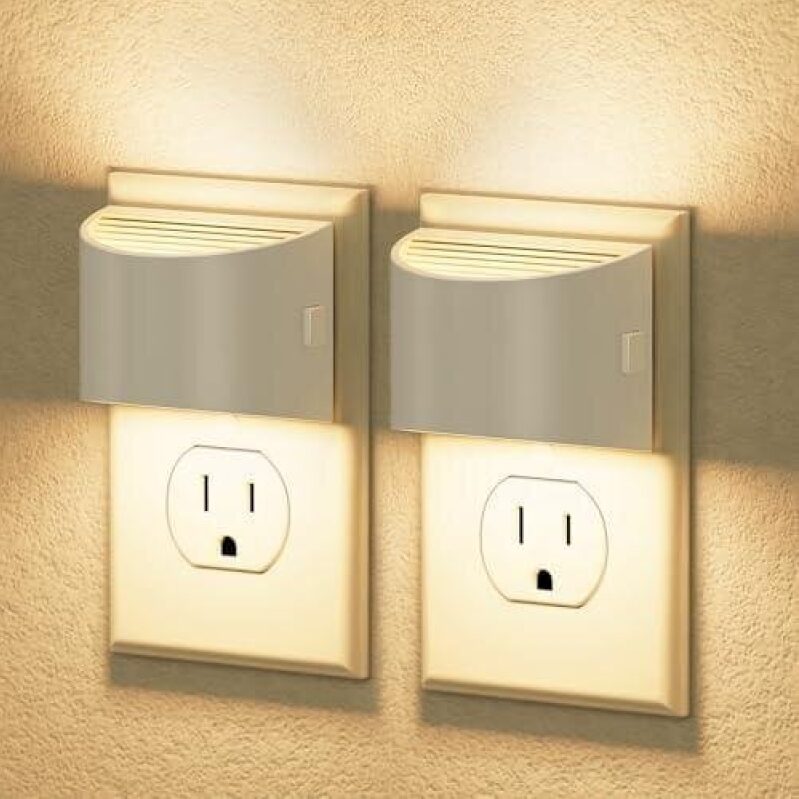 JandCase LED Night Light Wall Lamps - 2 Pack Combo at 50% OFF