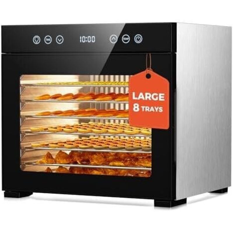 8-Layer Stainless Steel Food Dehydrator with 79% OFF