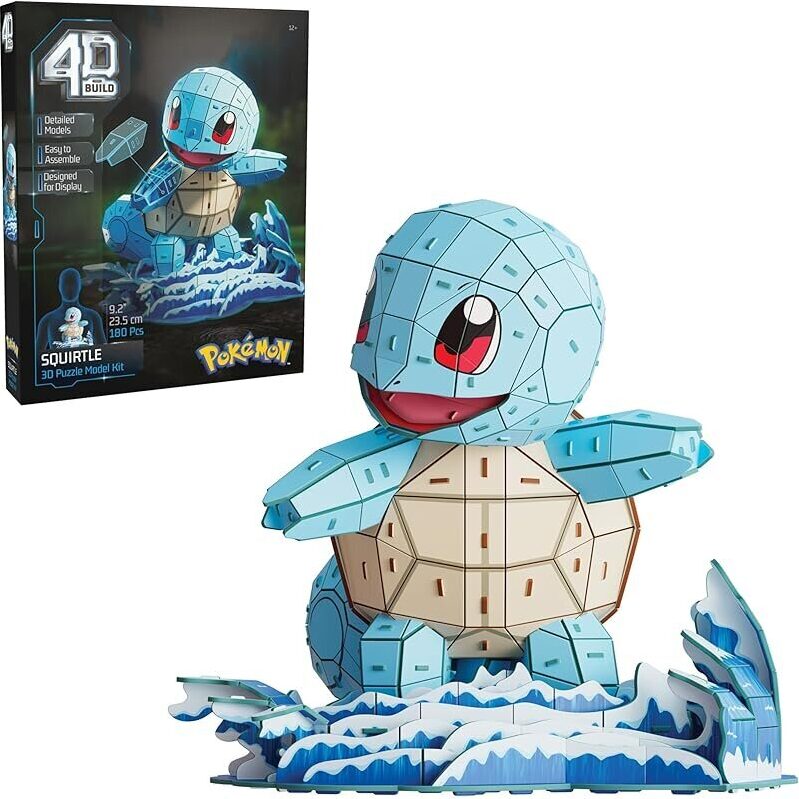 4D Build Squirtle 3D Puzzle Model Kit: Dive into Crafting!