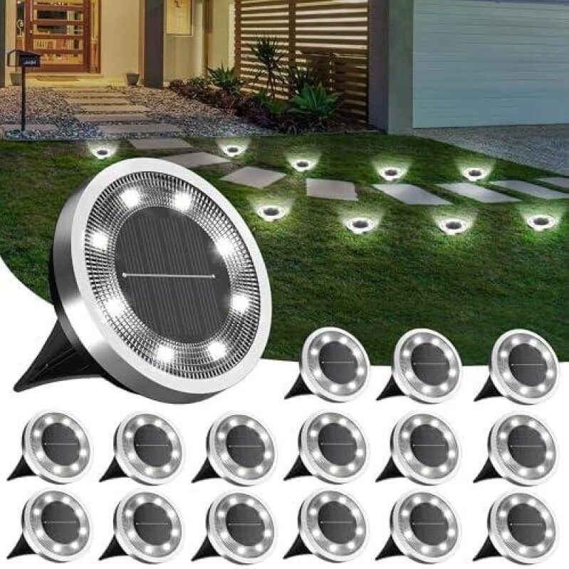 16 Waterproof Solar Garden Lights 50% OFF