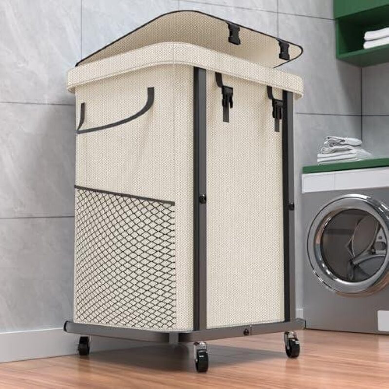 40 Gal(150L) Large Laundry Basket with Wheels 45% OFF