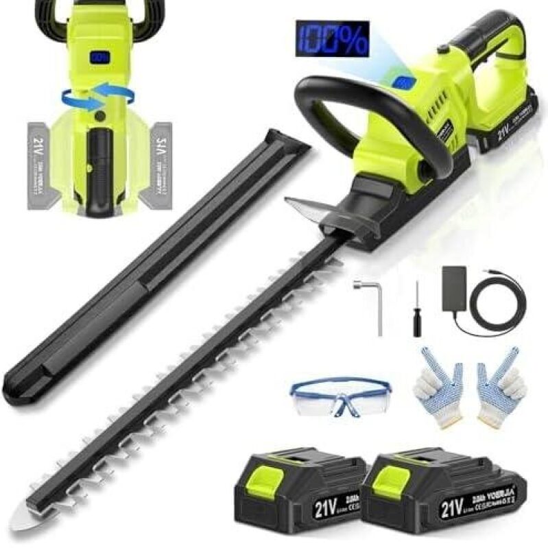 21V Lightweight Cordless Hedge Trimmer & Clippers with 48% Discount