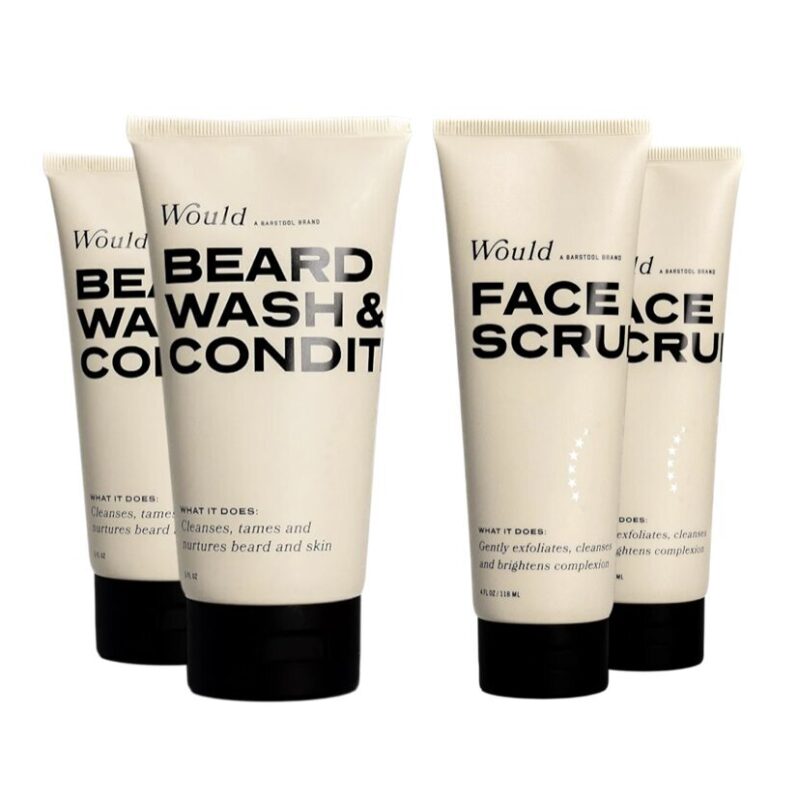 4-Pack Would Face Scrub & Beard Wash - Best Deal Today