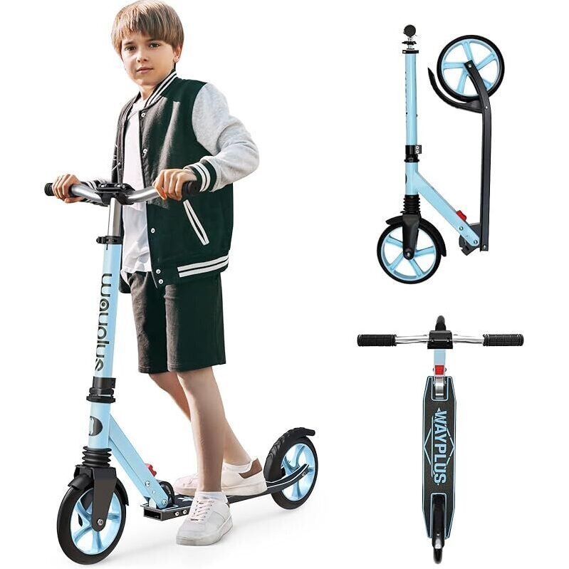 Wayplus Foldable Kick Scooter for Teens and Kids - Max Load 240 LBS