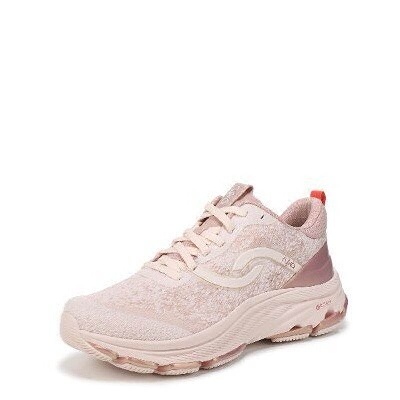 Dedicate LX Women's Running Shoes - Pink with Red Accents