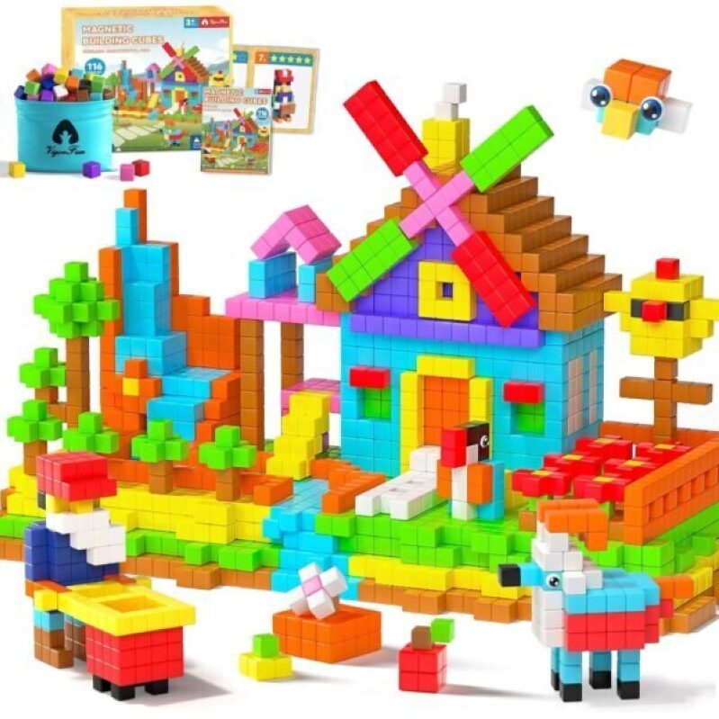 116 PCS Magnetic Building Blocks Set - Creative Play and Learning