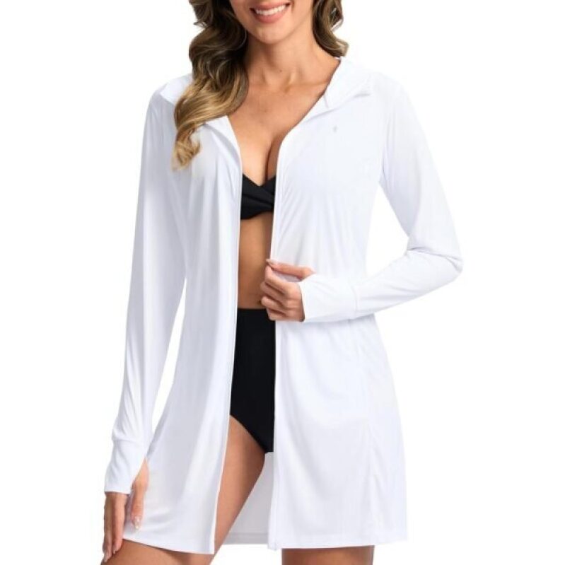 Soothfeel Women’s UPF 50+ Swim Cover Up Sun Protection Hoodie SPF Lightweight Jacket Long Sleeve Beach Cover Ups for Women -40% OFF