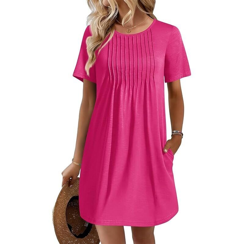 Ekouaer Women's Lightweight Beach Cover-Up - Pink