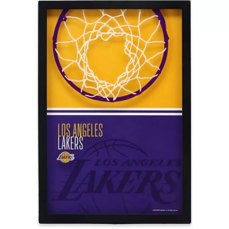 Los Angeles Lakers Printed Glass Sign - Official NBA Merchandise