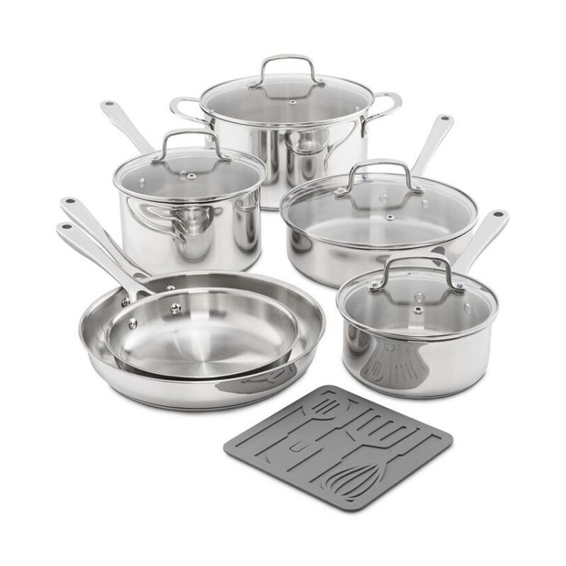 The Cellar Stainless Steel 11-Pc. Cookware Set - Premium Quality