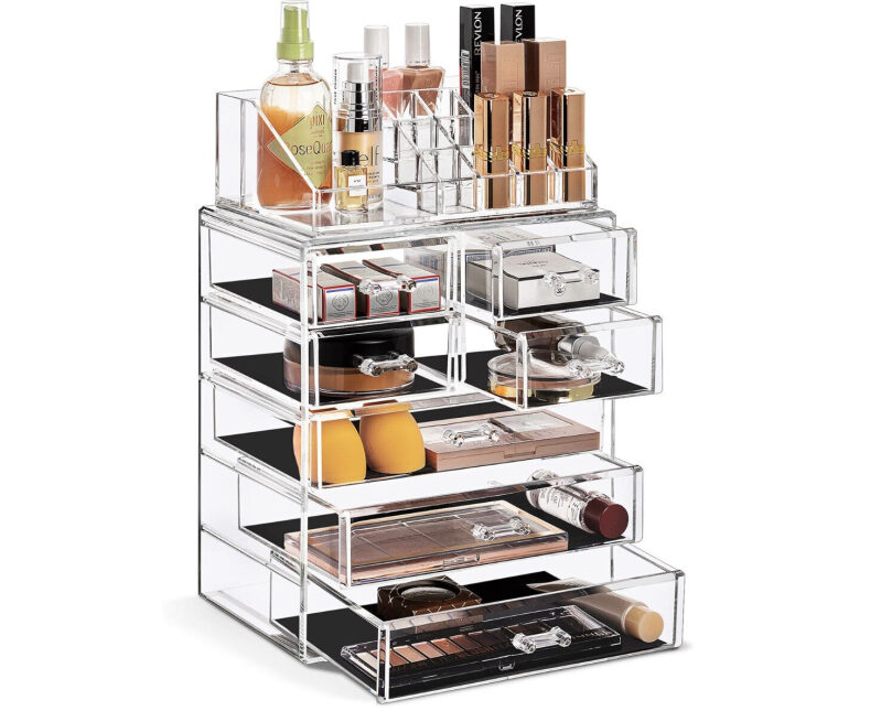 Acrylic Cosmetic Organizer with 7 Drawers - Prime Free Shipping