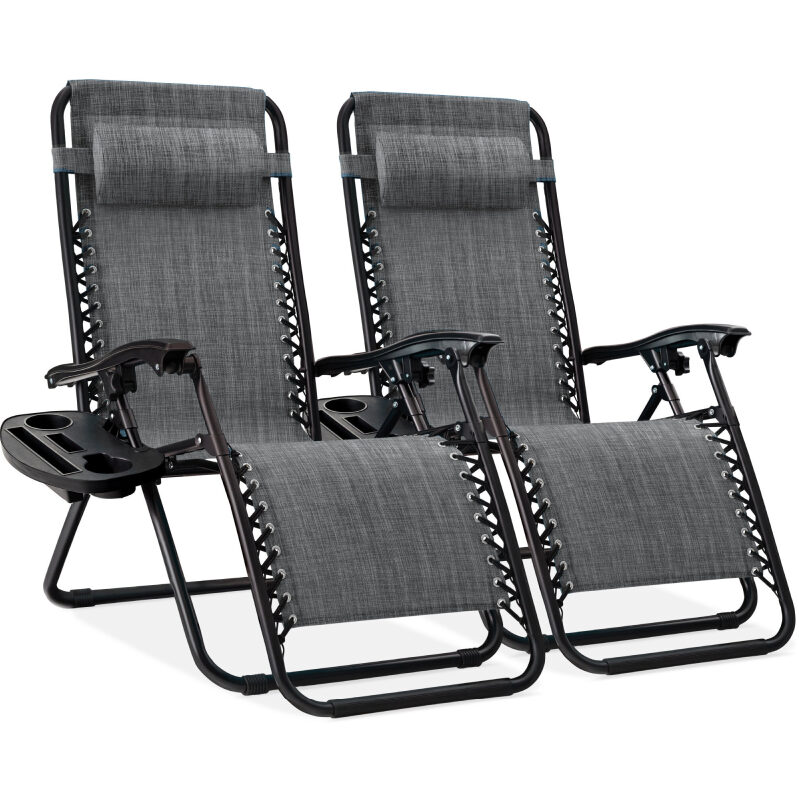Best Choice Products Set of 2 Zero Gravity Lounge Chair - Ultimate Comfort