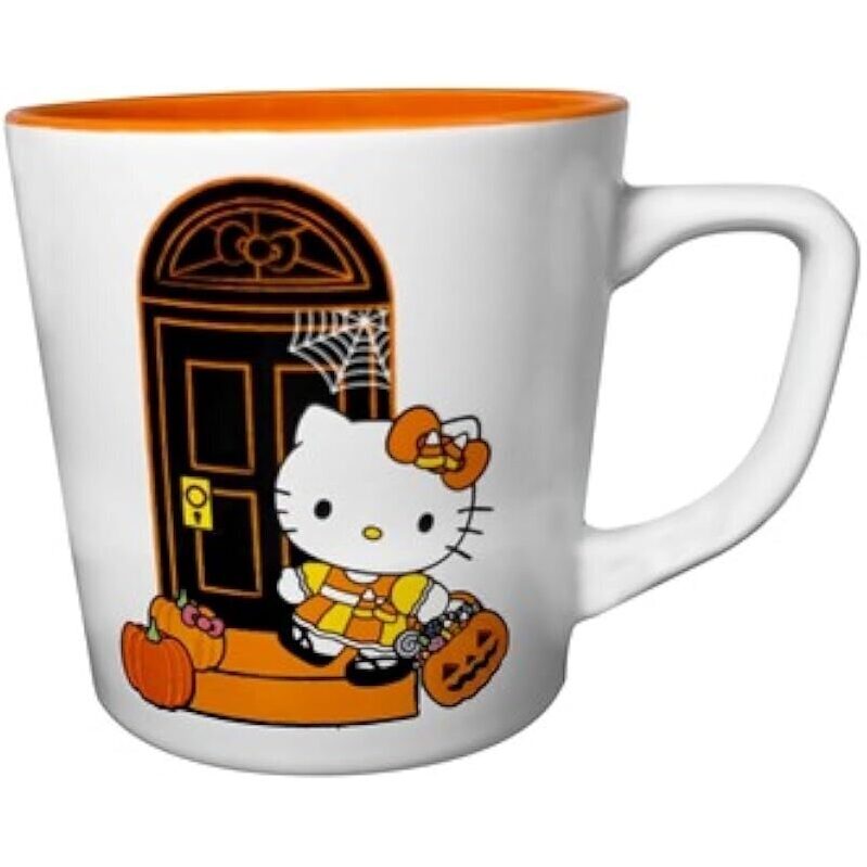 Hello Kitty Halloween Ceramic Mug - Festive 17.5oz