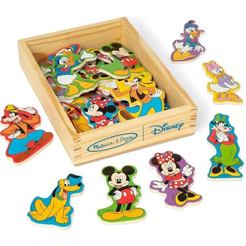 Melissa & Doug Disney Mickey Mouse Wooden Character Magnets 20 pcs