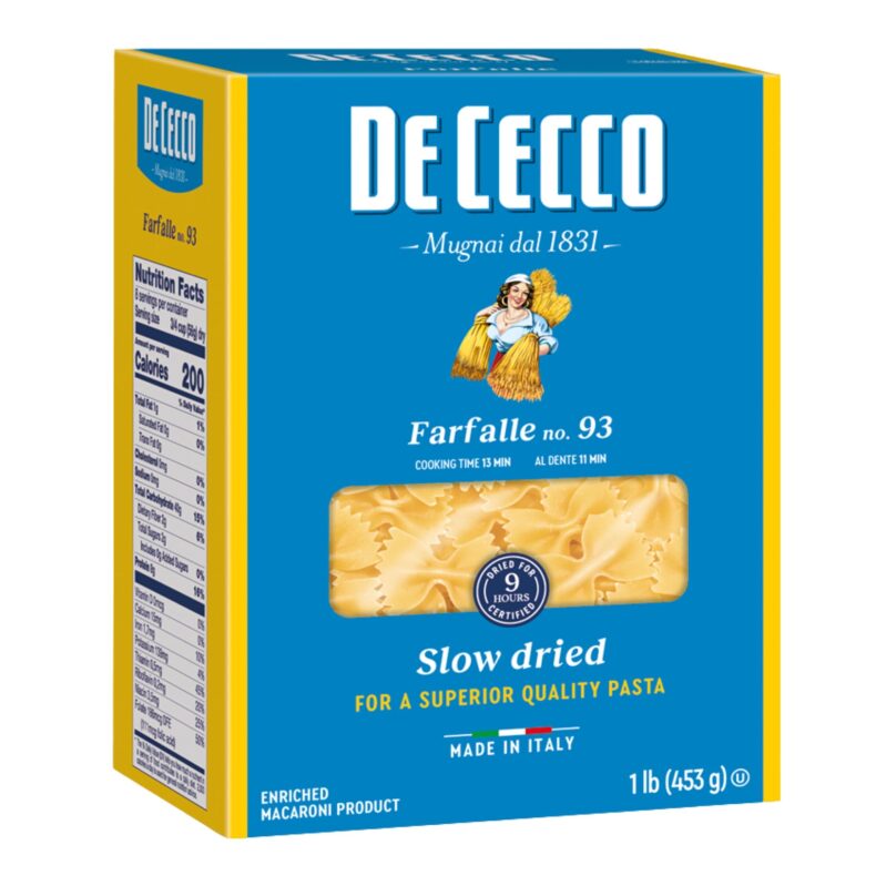 De Cecco Farfalle No. 93 Pasta - Premium Italian Quality