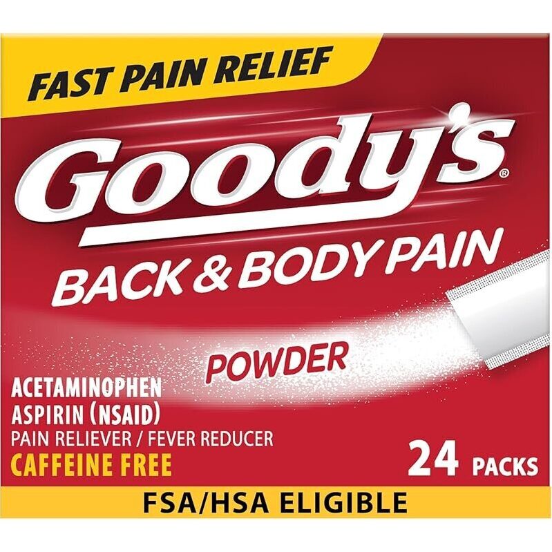 Goody's Back & Body Pain Relief Powder - 24 Count