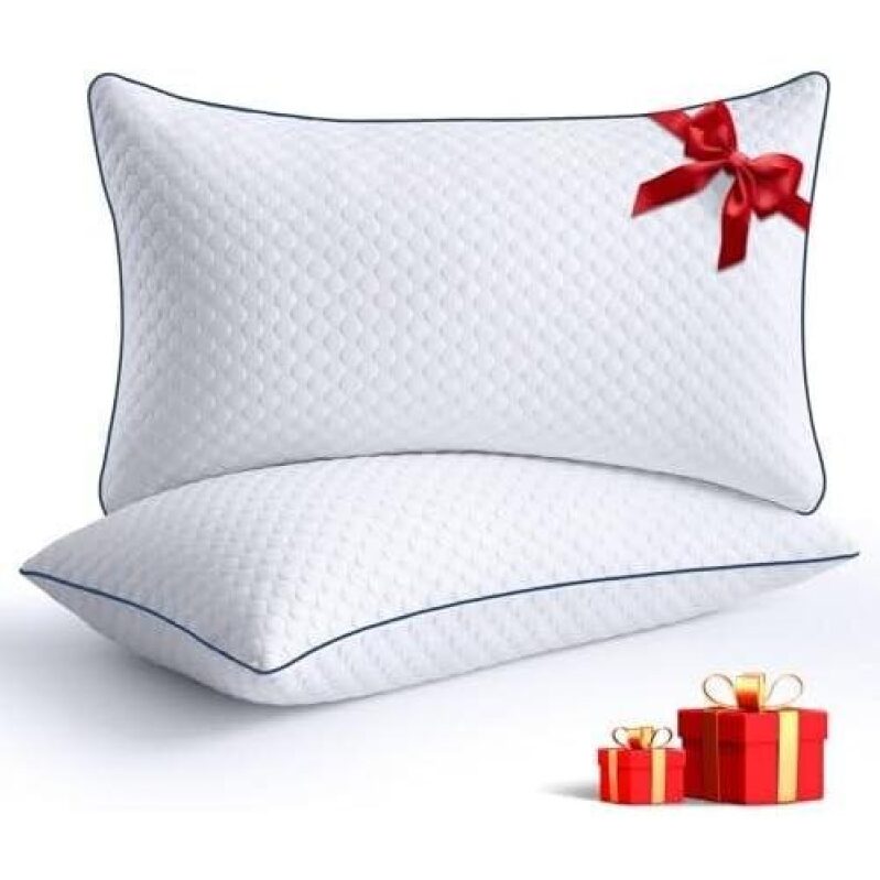Adjustable Memory Foam Pillows (2 Pack) - Queen Size - 50% Off