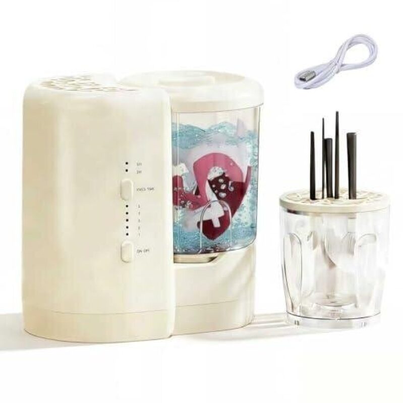 3-in-1 Electric Makeup Brush Cleaner with USB Charging - 45% Off