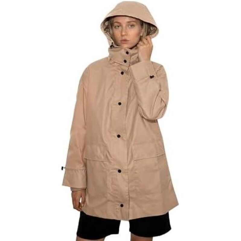 Rains Women's Lightweight Hooded Raincoat - 74% Off