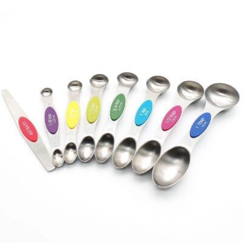 8-Piece Magnetic Measuring Spoons Set - Precision Cooking