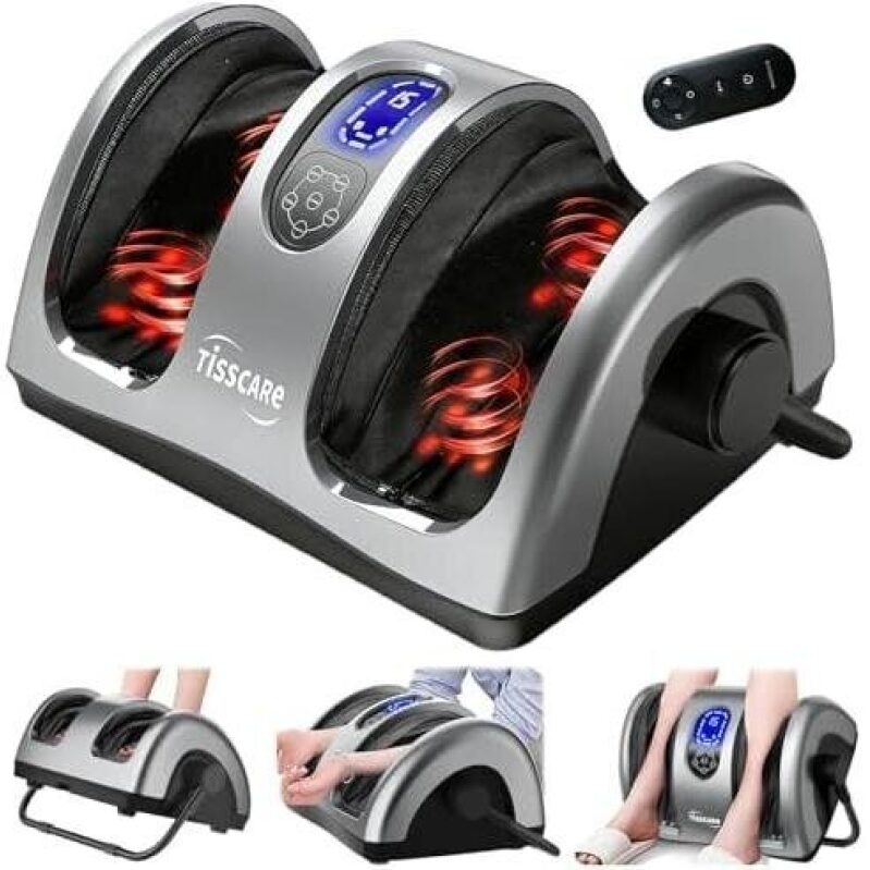 Foot Massager with Heat and Shiatsu Kneading - Perfect for Home and Office