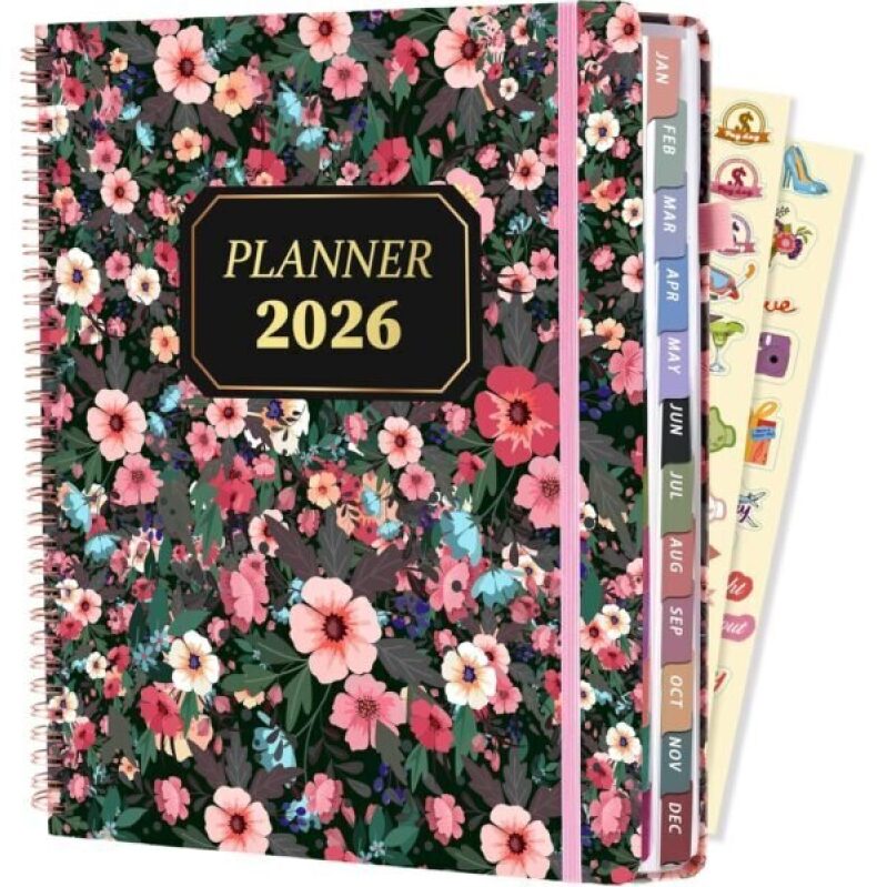 2026 Weekly & Monthly Planner: Floral Design, 50% Off