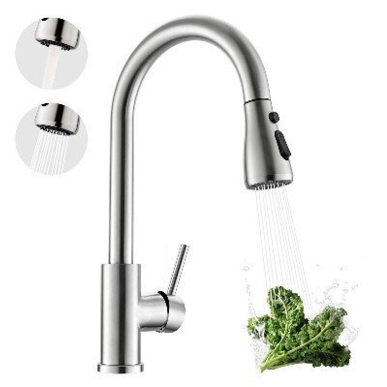 Kicimpro Kitchen Faucet with Pull-Down Sprayer and High-Arc Spray
