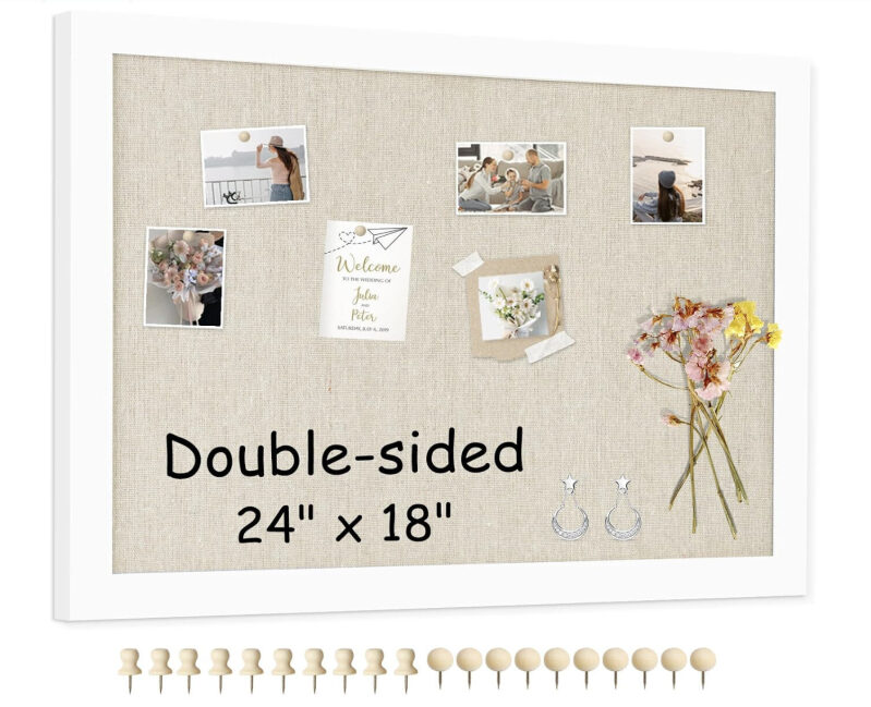 Double-sided Soft Cork Bulletin Board - 24