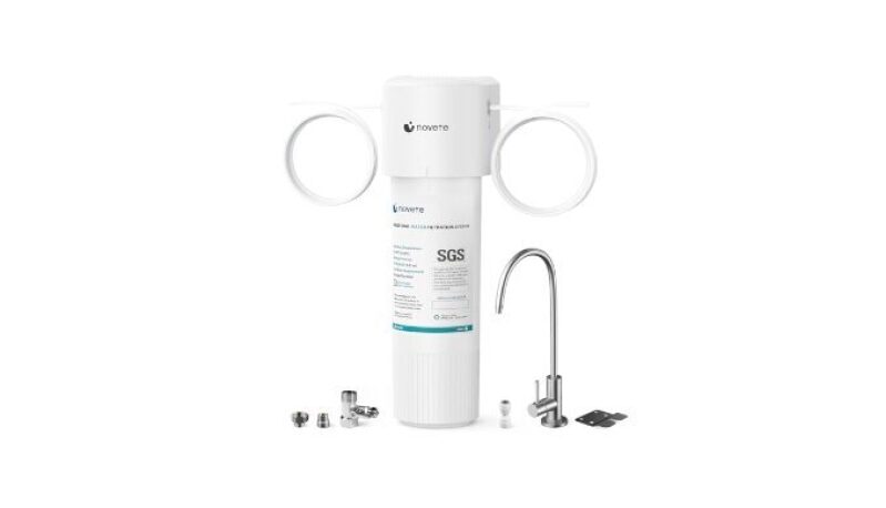 NOVETE Under Sink Water Filter - 3 Years, 30,000 Gallons, High-Efficiency Filtration