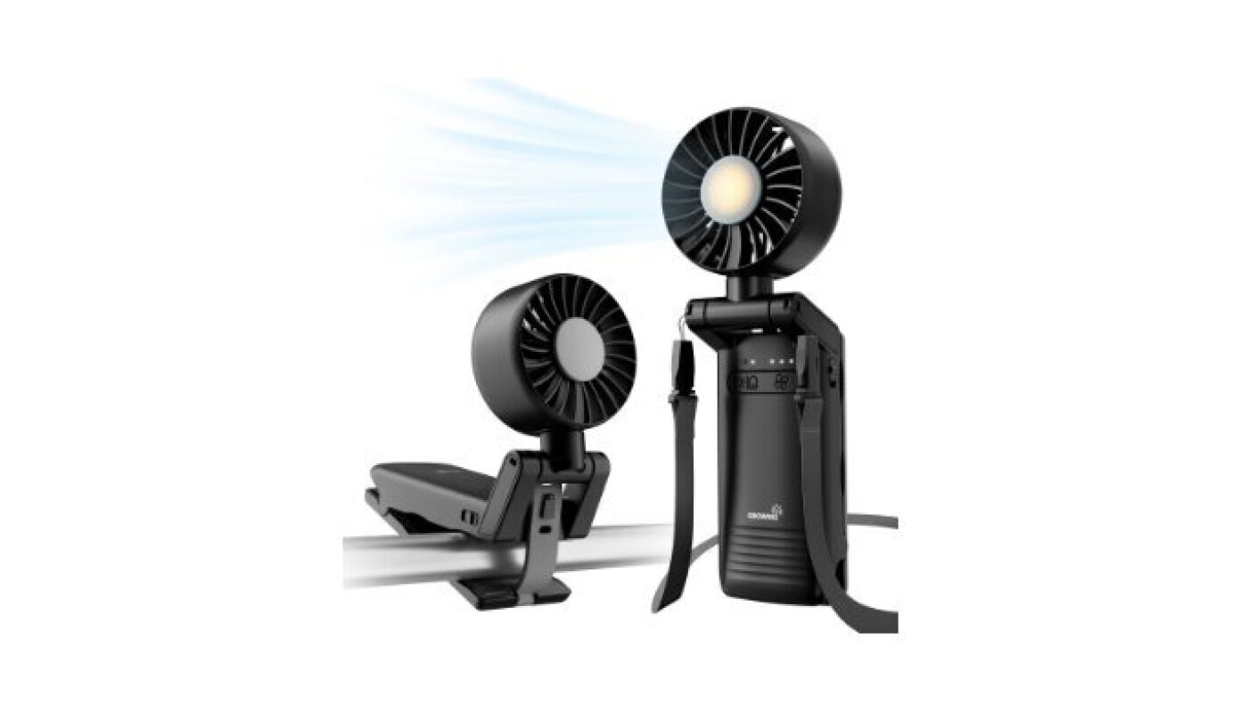 Portable Stroller Fan with Clip - Foldable Mini Fan for Baby Carrier