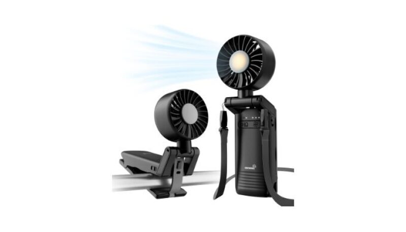 Portable Stroller Fan with Clip - Foldable Mini Fan for Baby Carrier
