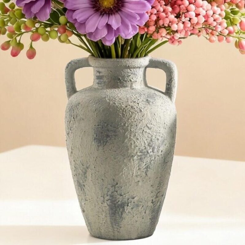Large Ceramic Handled Vase -50% Discount