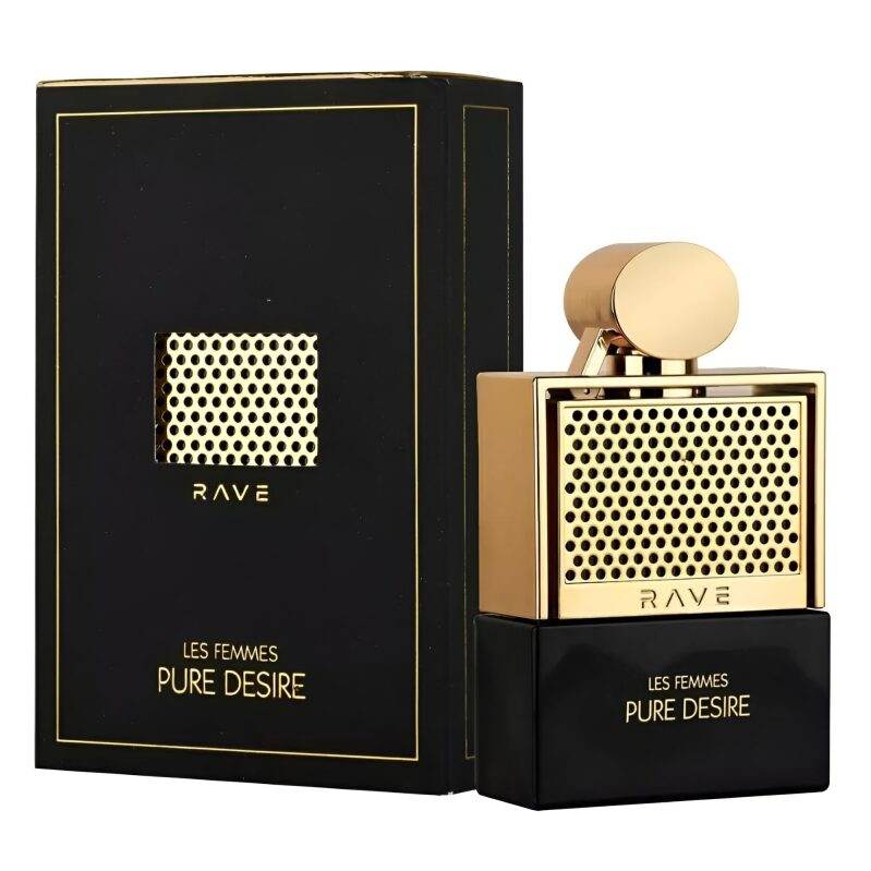 Lattafa Rave Pure Desire Gold for Women Eau de Parfum Spray, 3.4oz