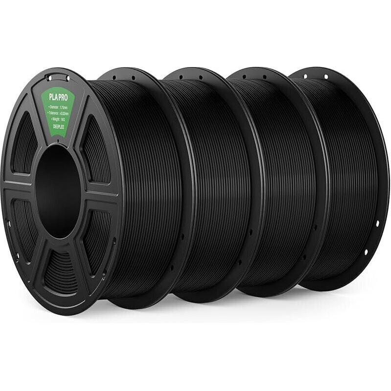 4-Pack Deeplee PLA PRO Filament: High-Quality 3D Printing Material