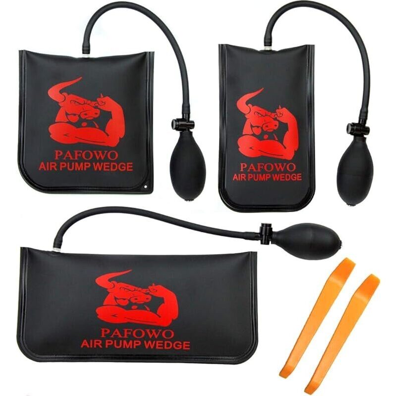 Pafowo 3pcs Commercial Grade Air Wedge Bag Pump Leveling Kit