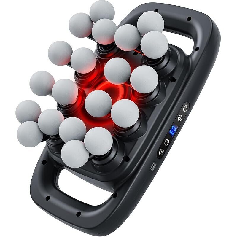 Jogfit S10 20 Head Massage Gun for Deep Tissue - 3 Modes & LED Indicator