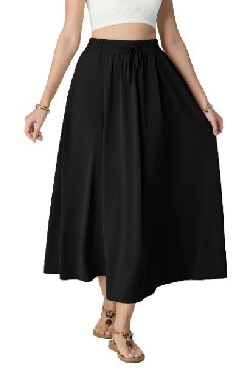 Stylish High-Waist A-Line Maxi Skirt for Women