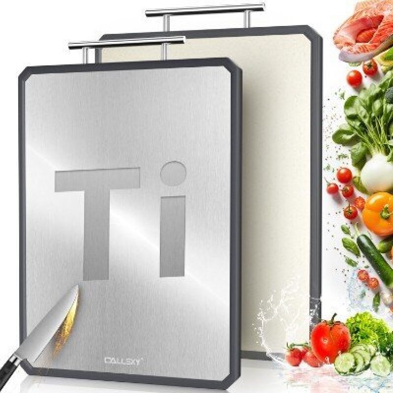 Callsky Dual-Sided Stainless Steel Cutting Board - 16.3