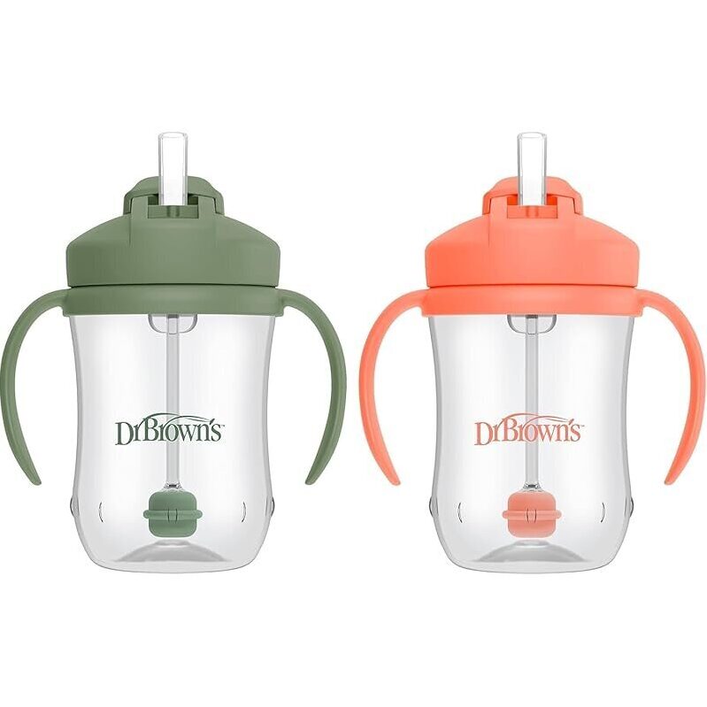 Dr. Brown's Milestones Baby's First Straw Cup 9oz - 2 Pack