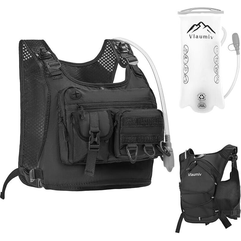 Vlaumiv Hydration Running Vest with 2L Water Bladder