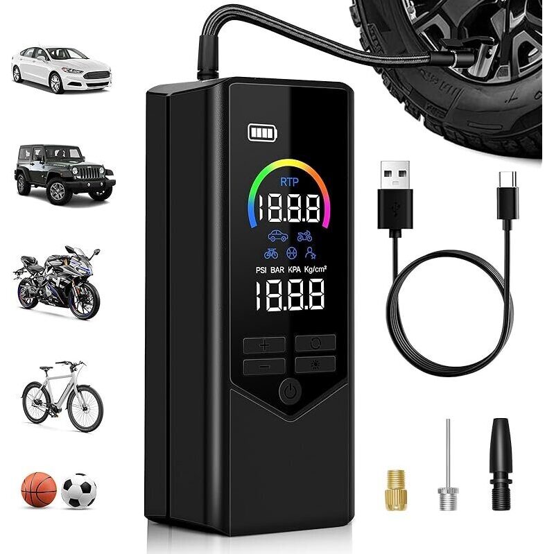Leyacs 7500mAh Tire Inflator - Portable Air Compressor