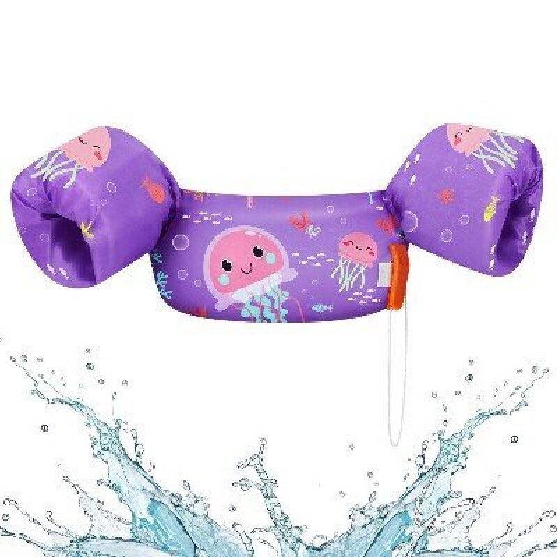Durable and Fun Purple Jellyfish Life Vest for Kids