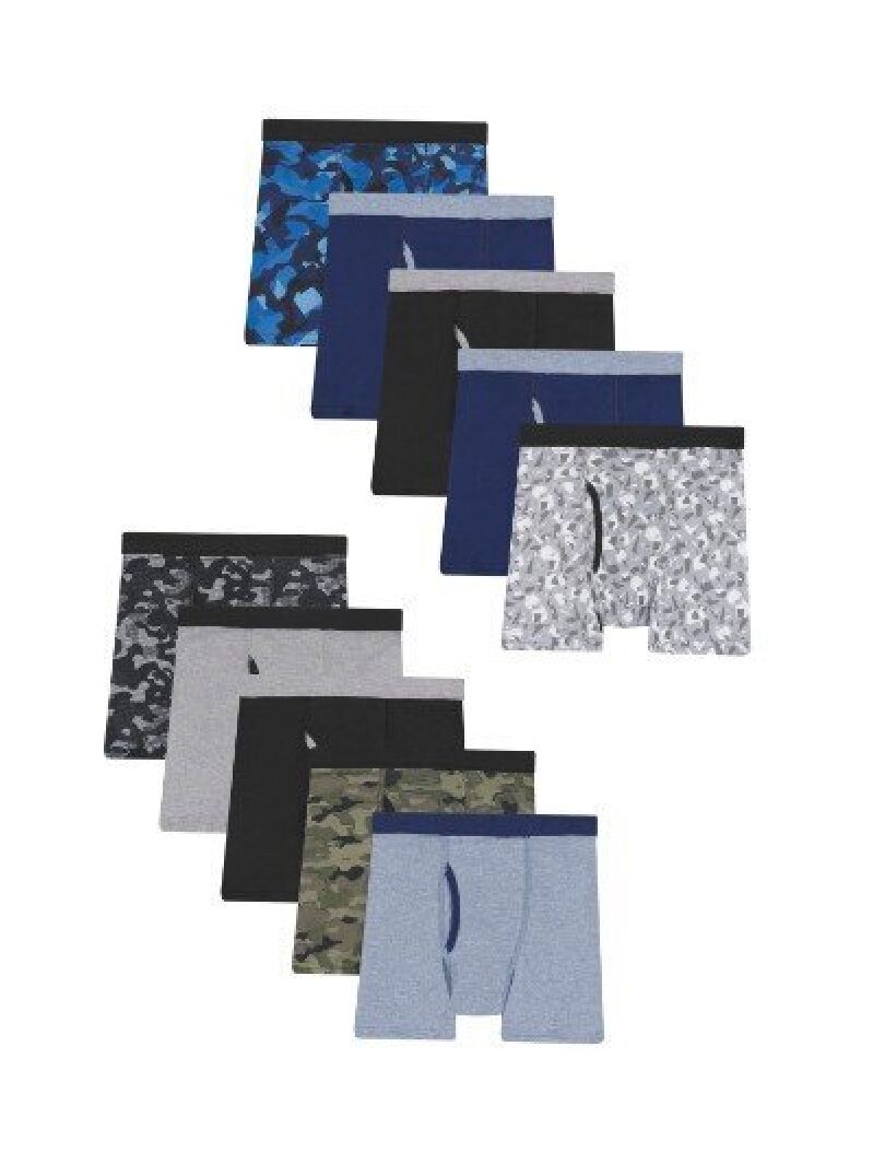 Hanes Men's Boxer Briefs 10-Pack - Comfort & Style
