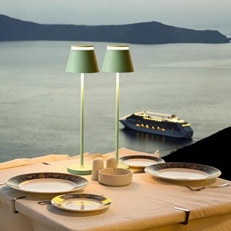 Cordless Table Lamp Set of 2 with USB Charging Dock - LED Wireless Touch Desk Lamps