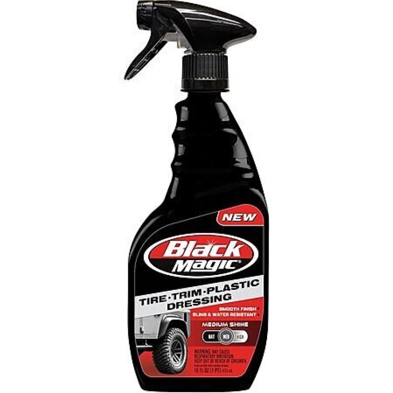 Black Magic Tire Trim Medium Shine Spray Bottle - Affordable Shine