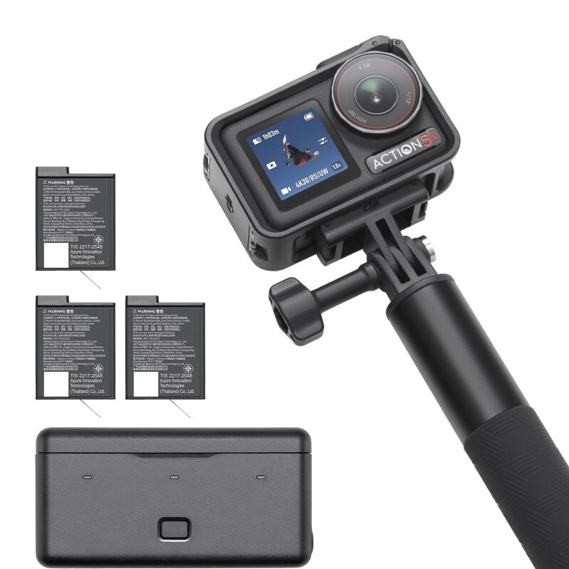 DJI Osmo Action 5 Pro Adventure Combo Refurb - Capture Stunning Urban Nightscapes