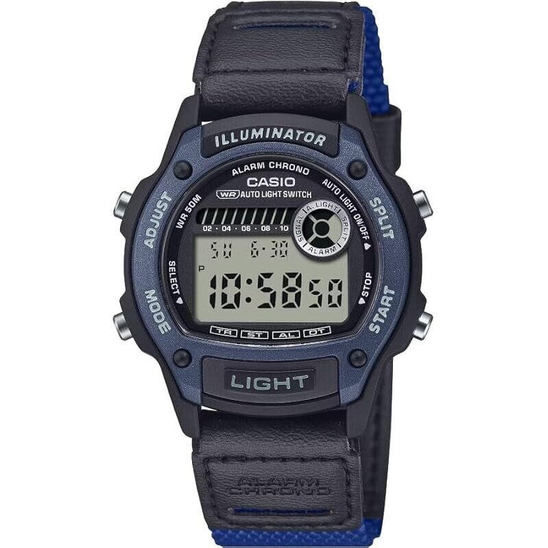 Casio Illuminator W-220HF Digital Watch - Automatic LED Light