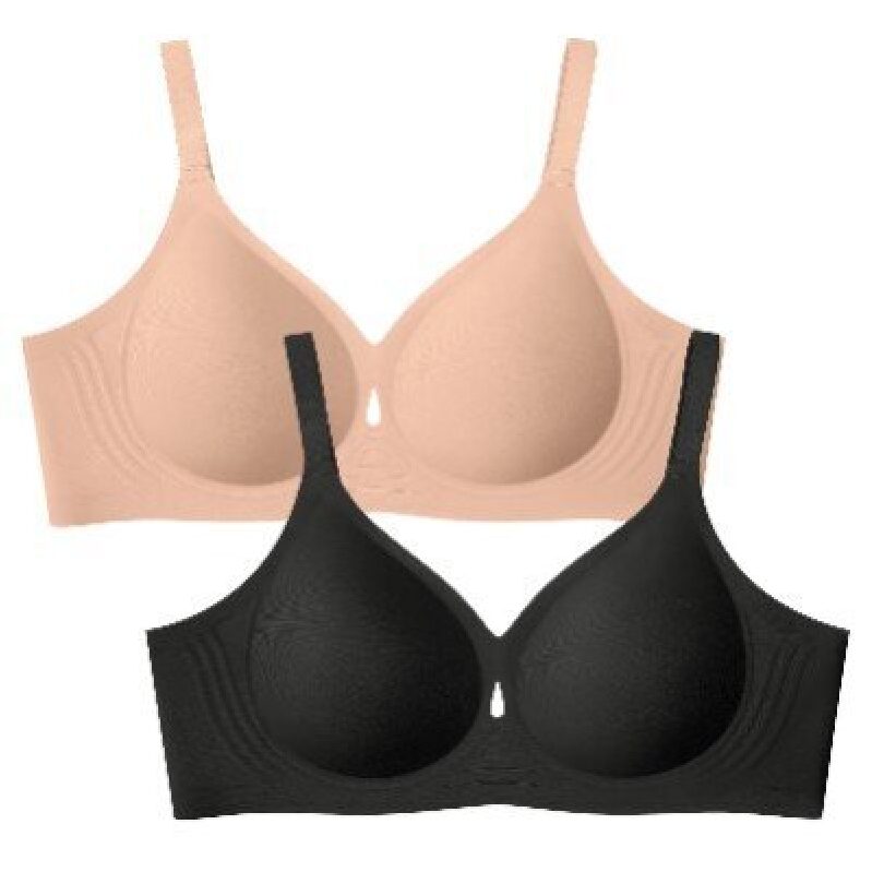 Comfortable and Stylish No-Wire Bras for Women - 2 Pack