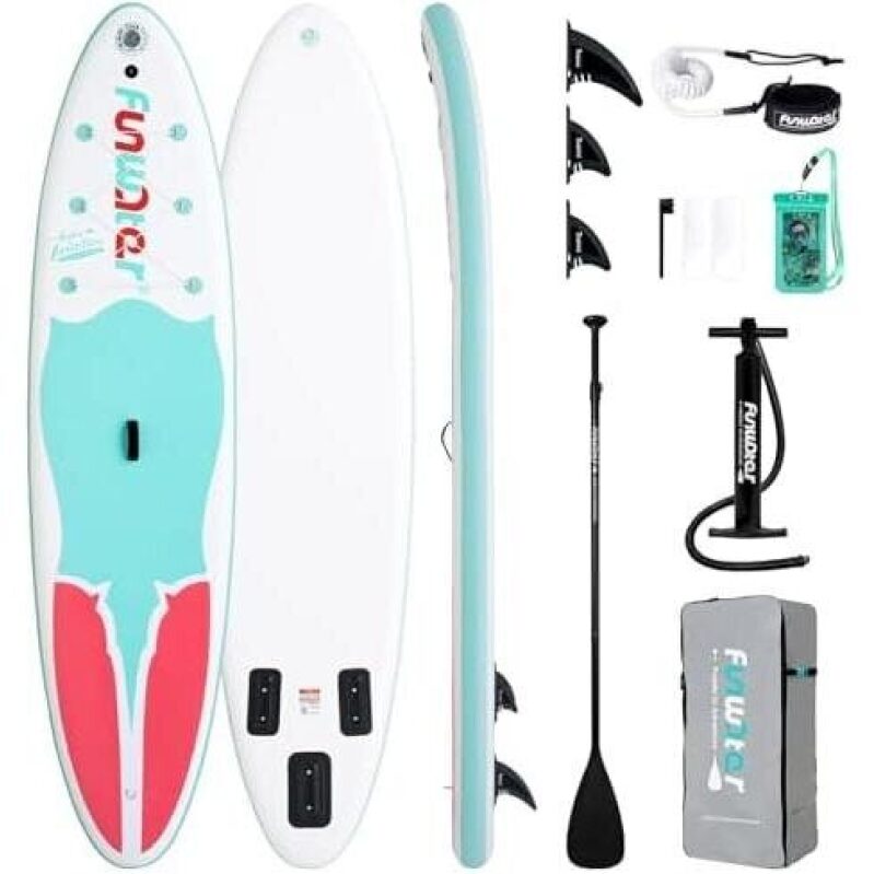 Grab the FunWater Inflatable Paddleboard - 4 Sizes Available with 56% OFF